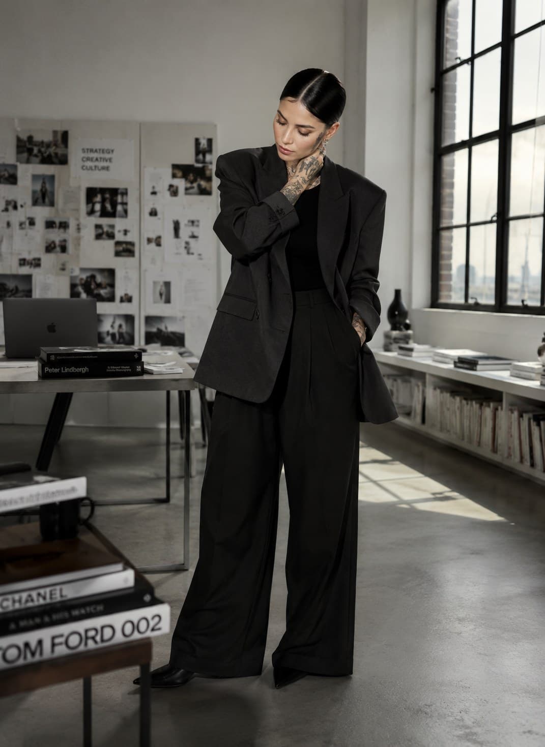 Editorial founder reference image for Strategiq Solutions Studio, showing founder-led strategy posture